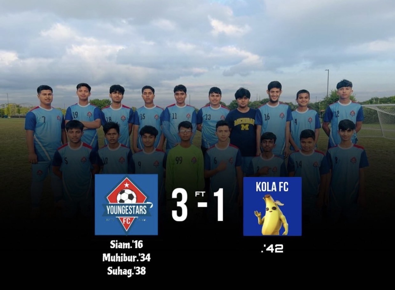 Youngstars FC 3–1 Kola FC — match result graphic